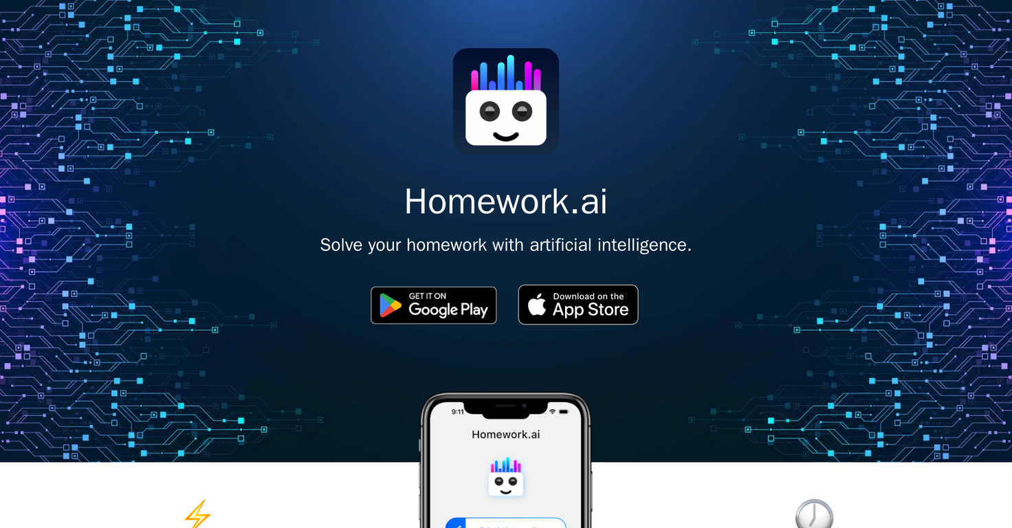 Homework.AI website