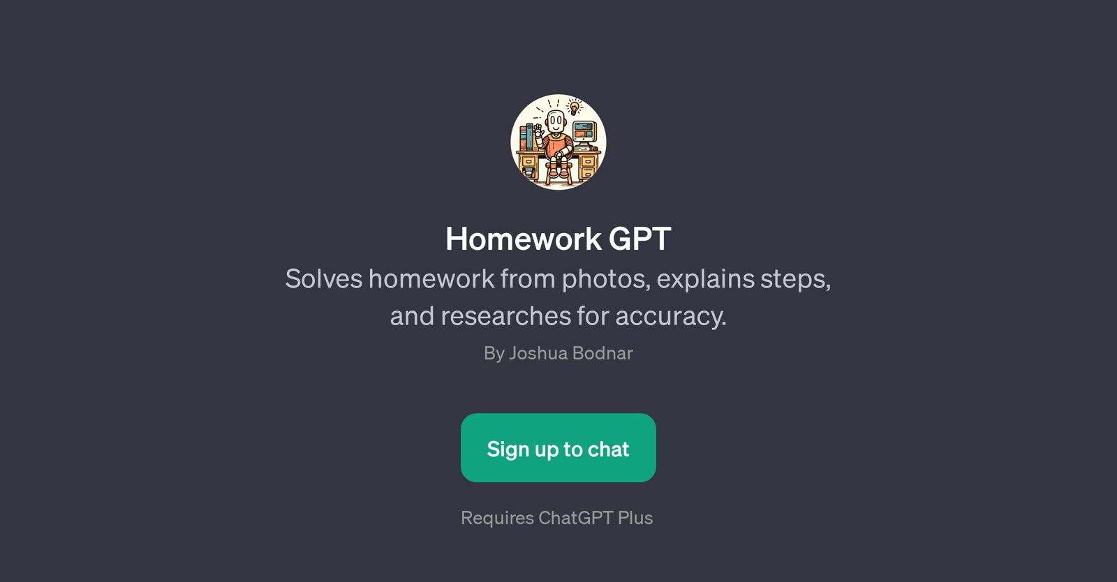 Homework GPT website
