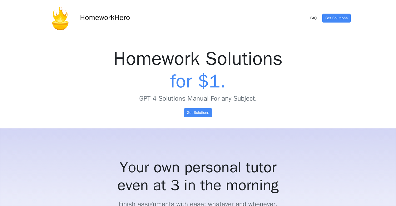 Homework Hero website