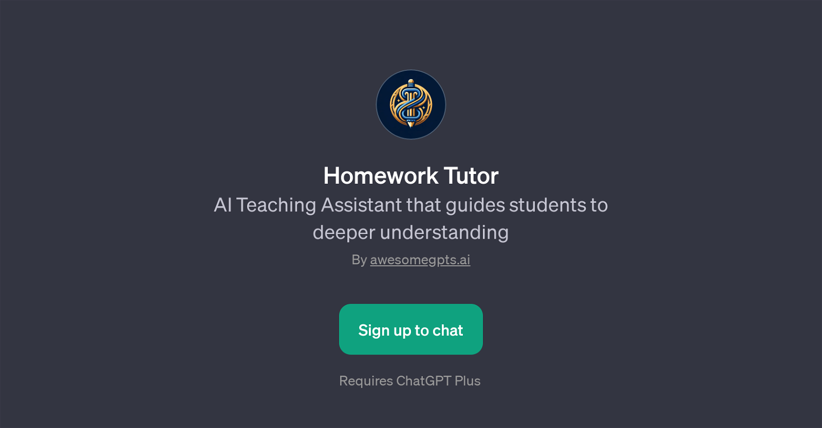 Homework Tutor website
