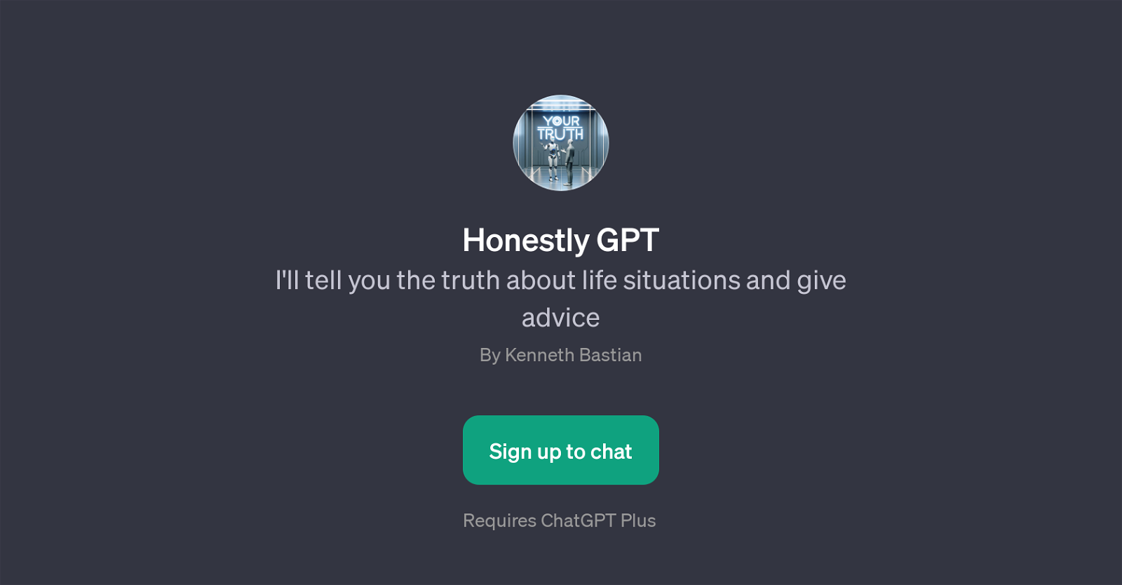 Honestly GPT website