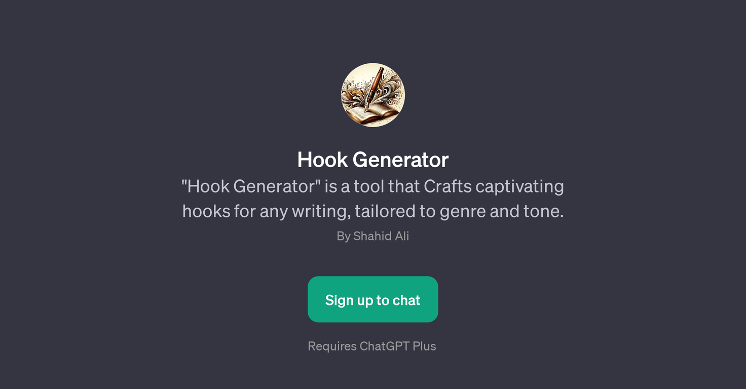 Hook Generator website