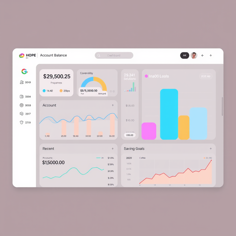 HOPE AI CLOUD BANK - DASHBOARD website
