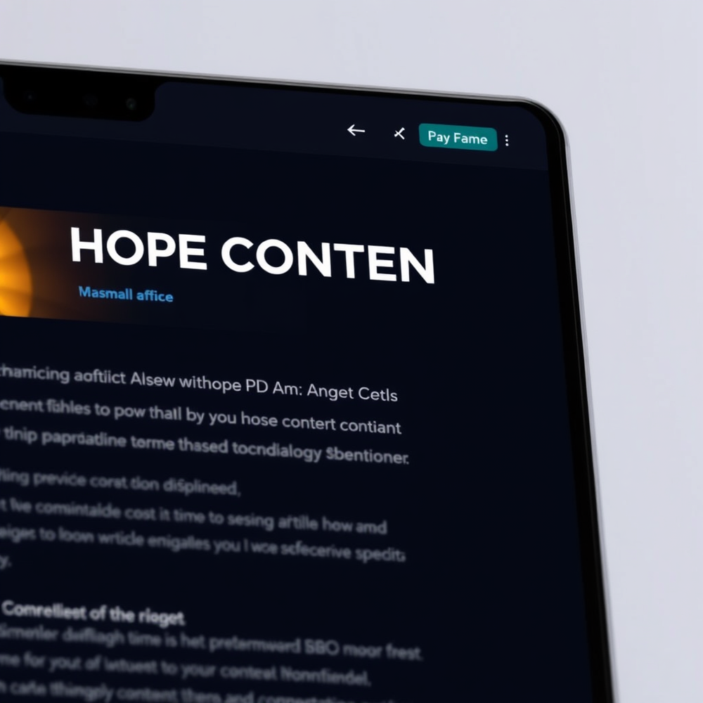 HOPE CONTENT website