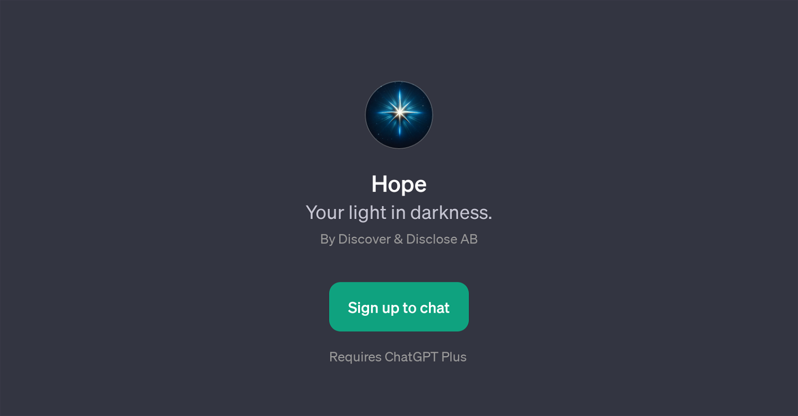 Hope website