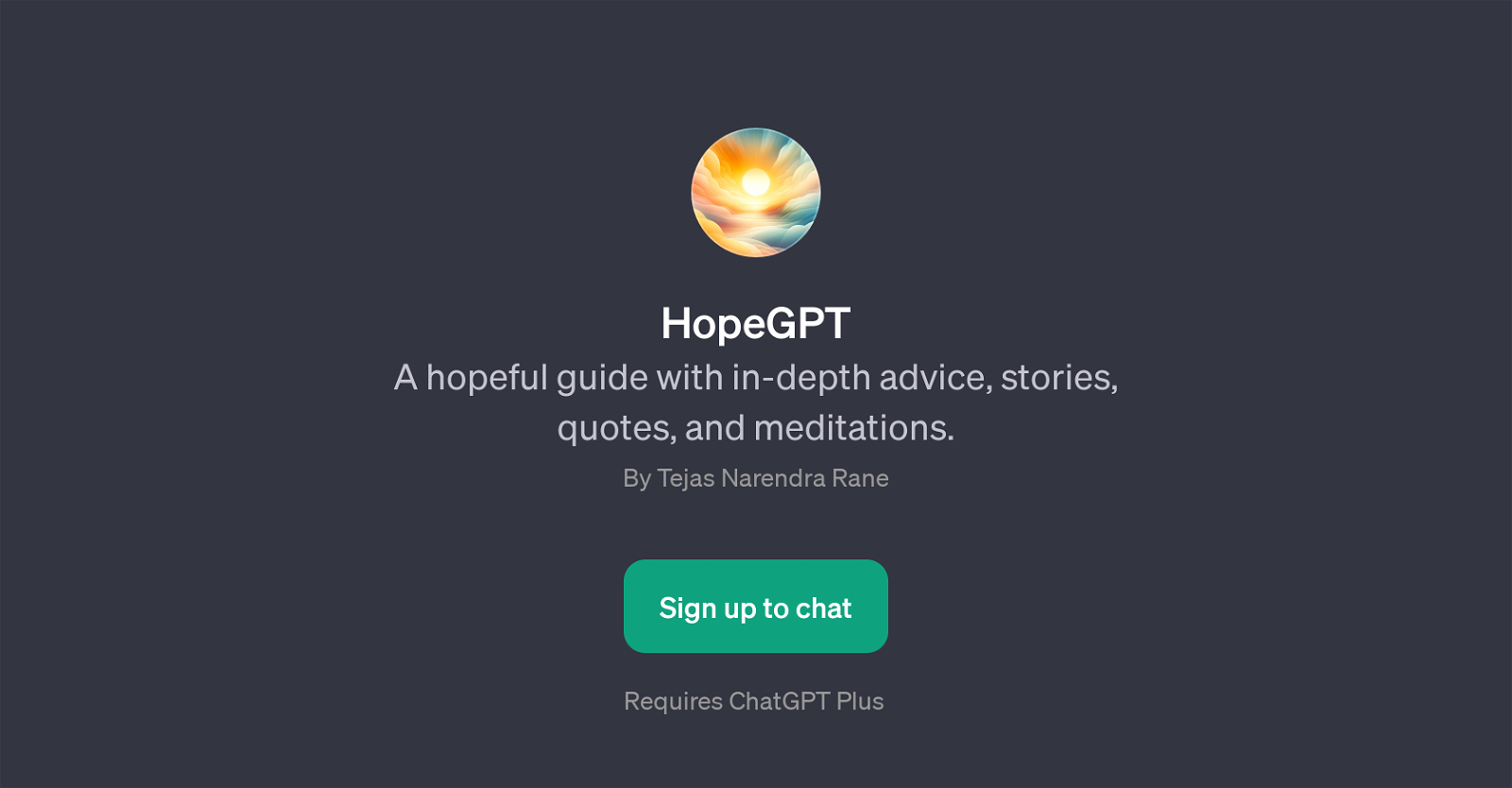 HopeGPT website
