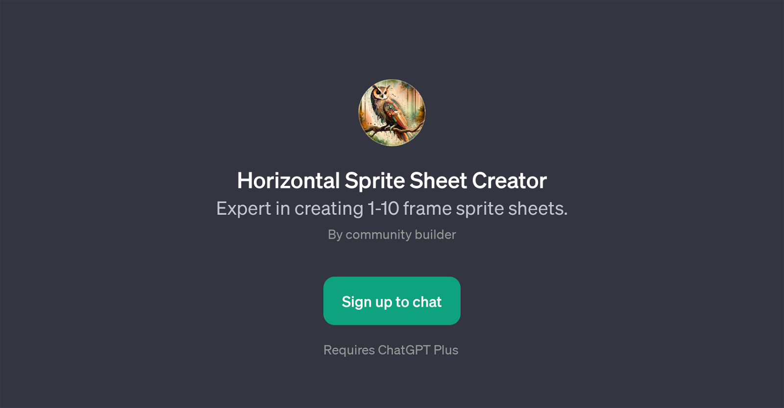 Horizontal Sprite Sheet Creator website