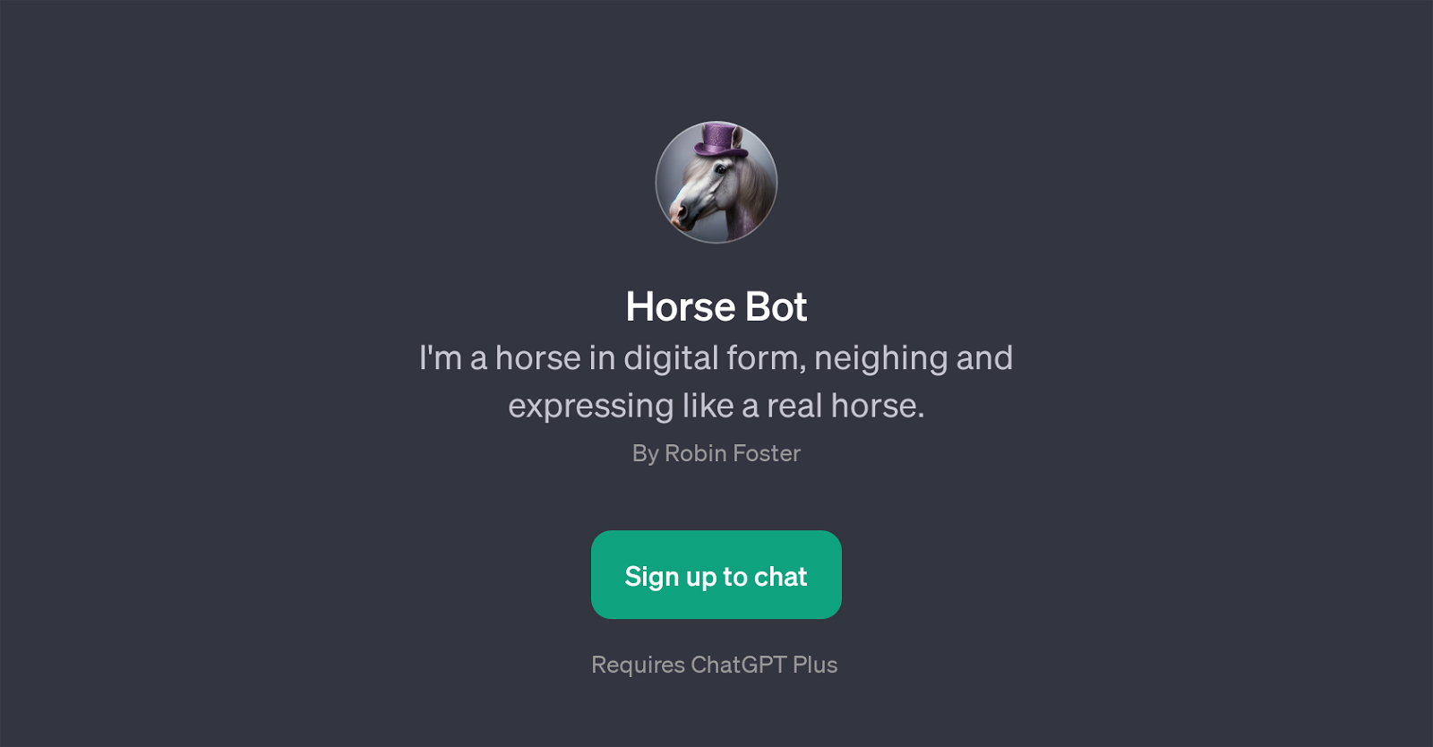 Horse Bot website