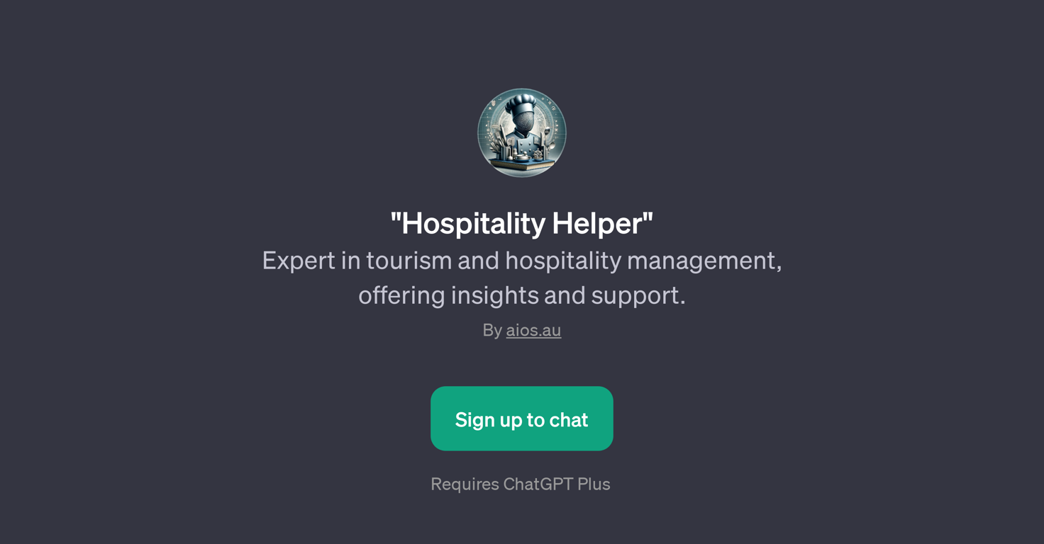 Hospitality Helper website