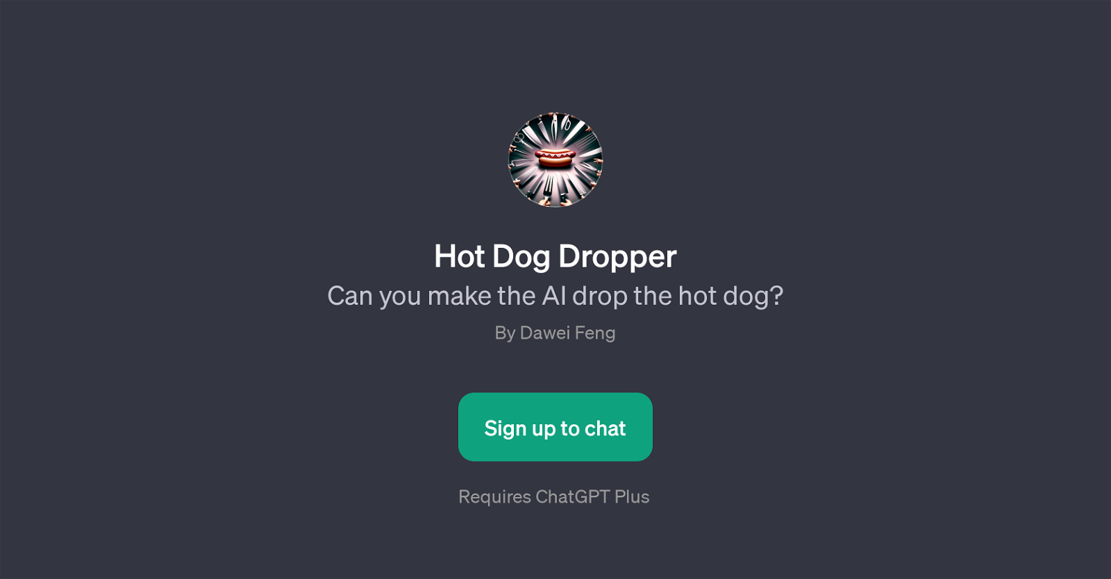 Hot Dog Dropper website