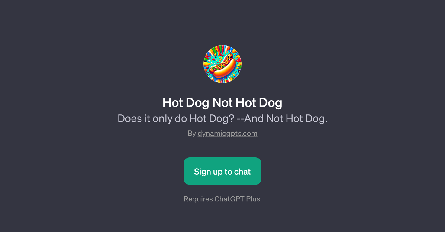 Hot Dog Not Hot Dog website
