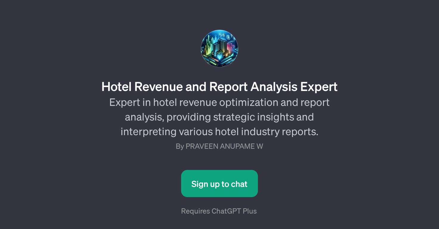 Hotel Revenue and Report Analysis Expert website
