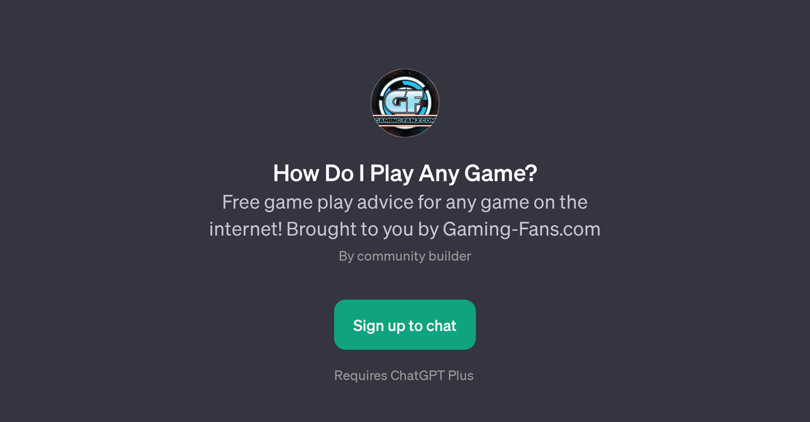 How Do I Play Any Game? website