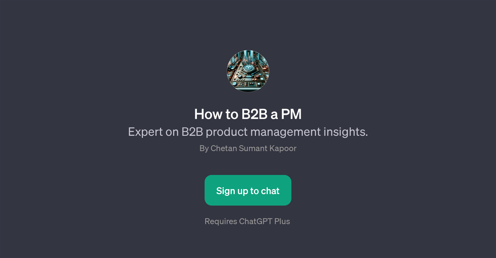 How to B2B a PM website