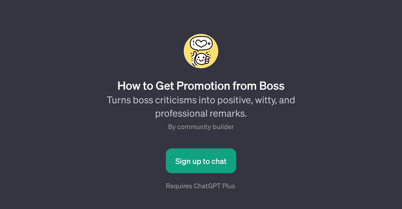 How to Get Promotion from Boss website