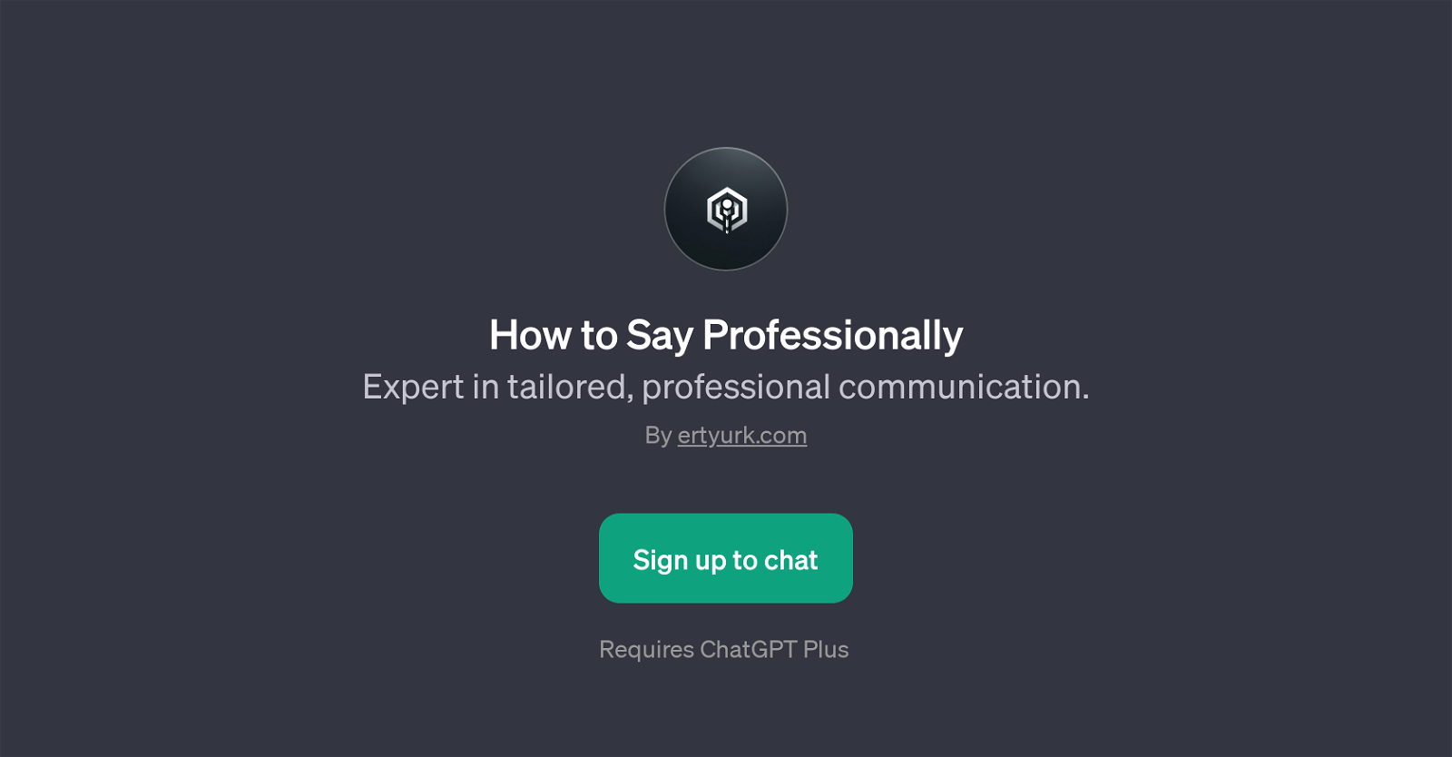 How to Say Professionally website