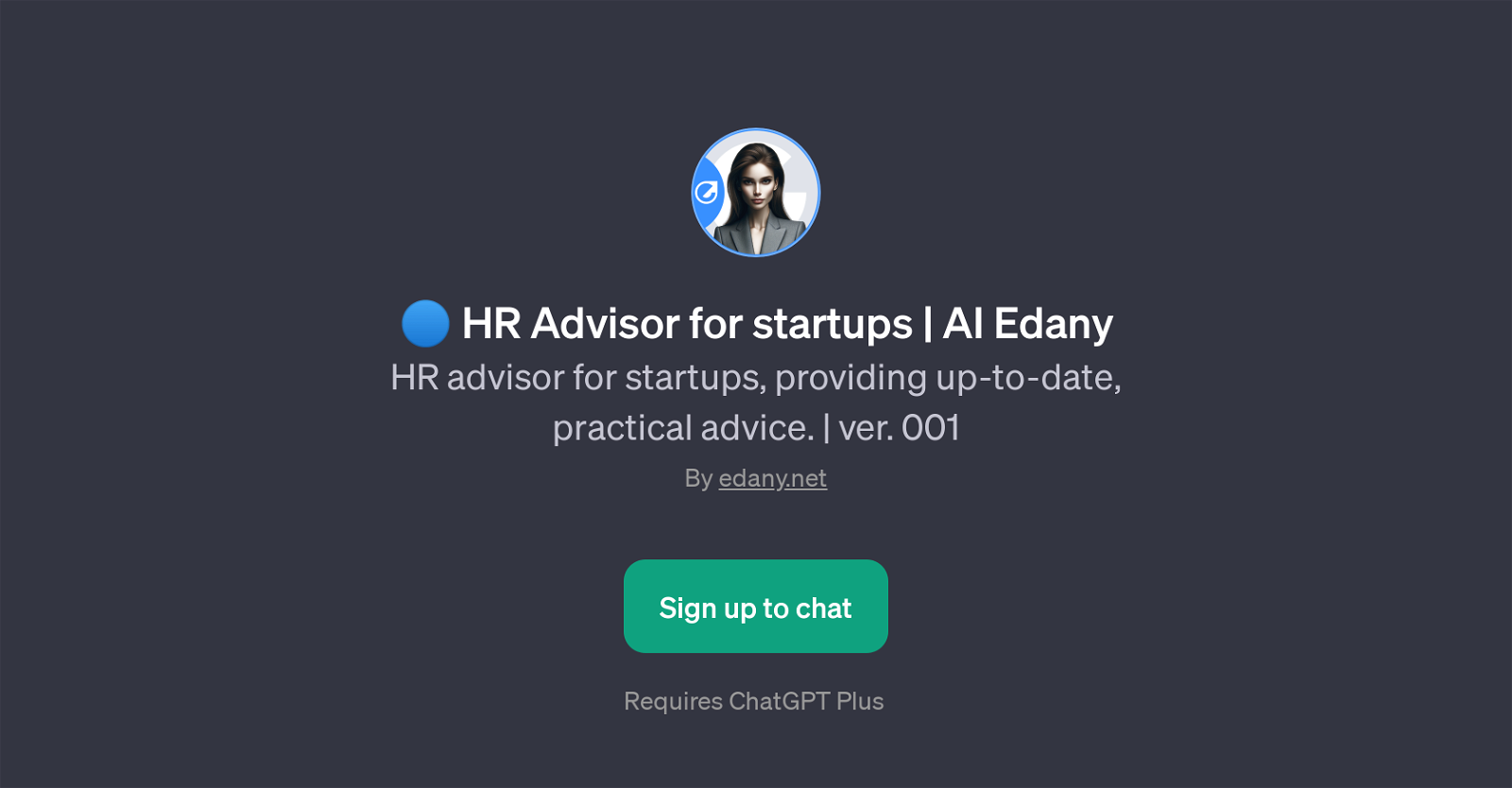HR Advisor for startups | AI Edany website