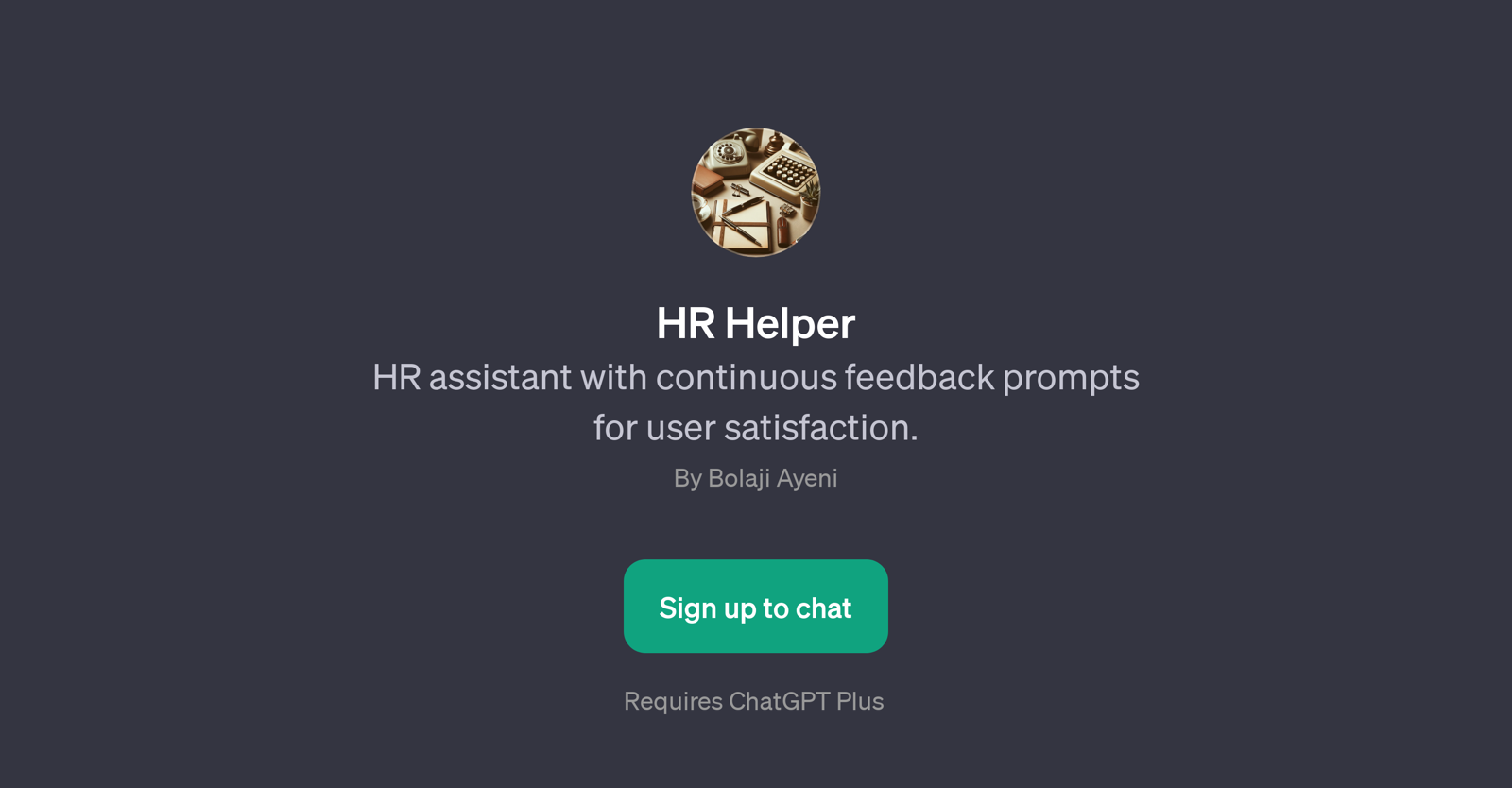 HR Helper website
