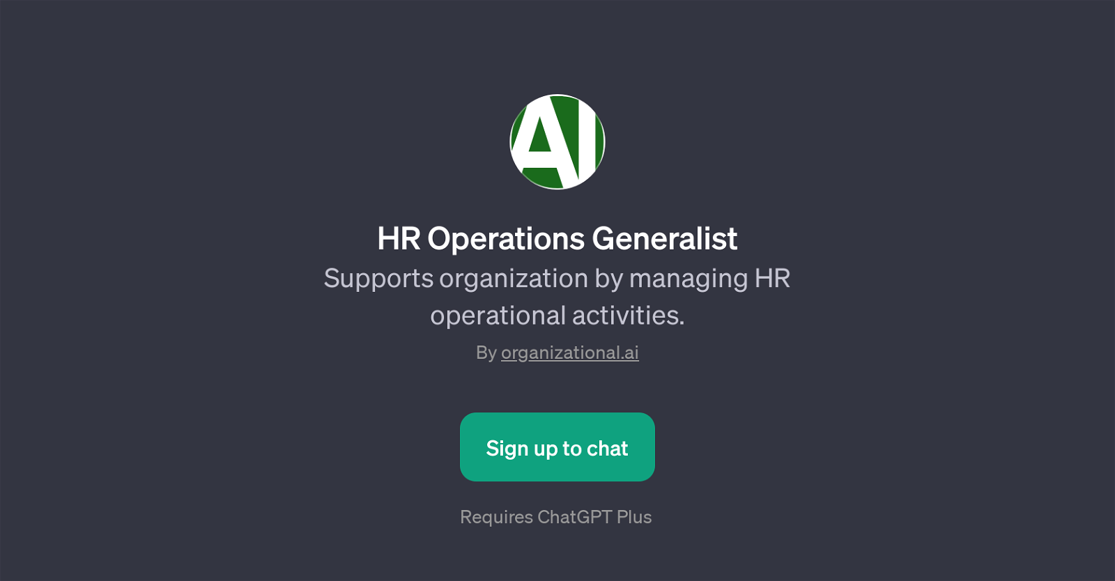 HR Operations Generalist GPT website