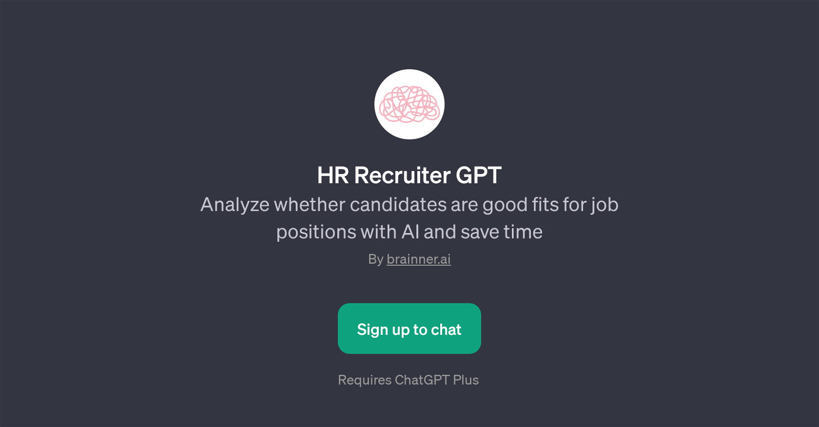 HR Recruiter GPT website