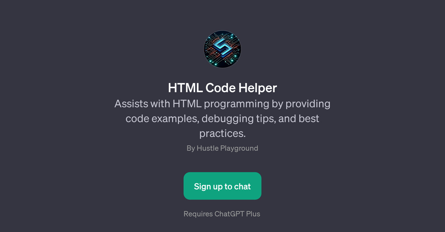 HTML Code Helper website
