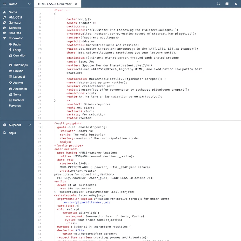 Html Css Js Generator website