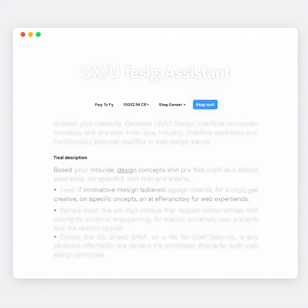 Ui/ux Design Assistance Idea Generator website