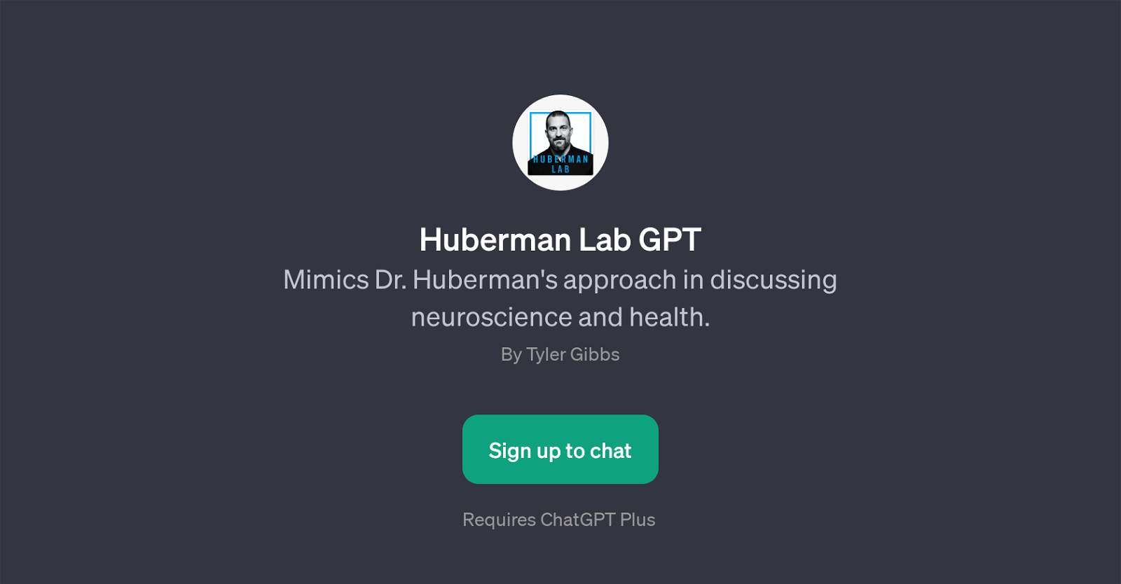 Huberman Lab GPT website
