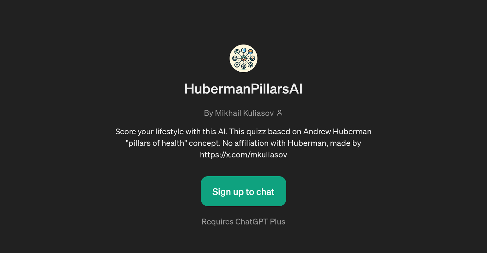 HubermanPillarsAI website