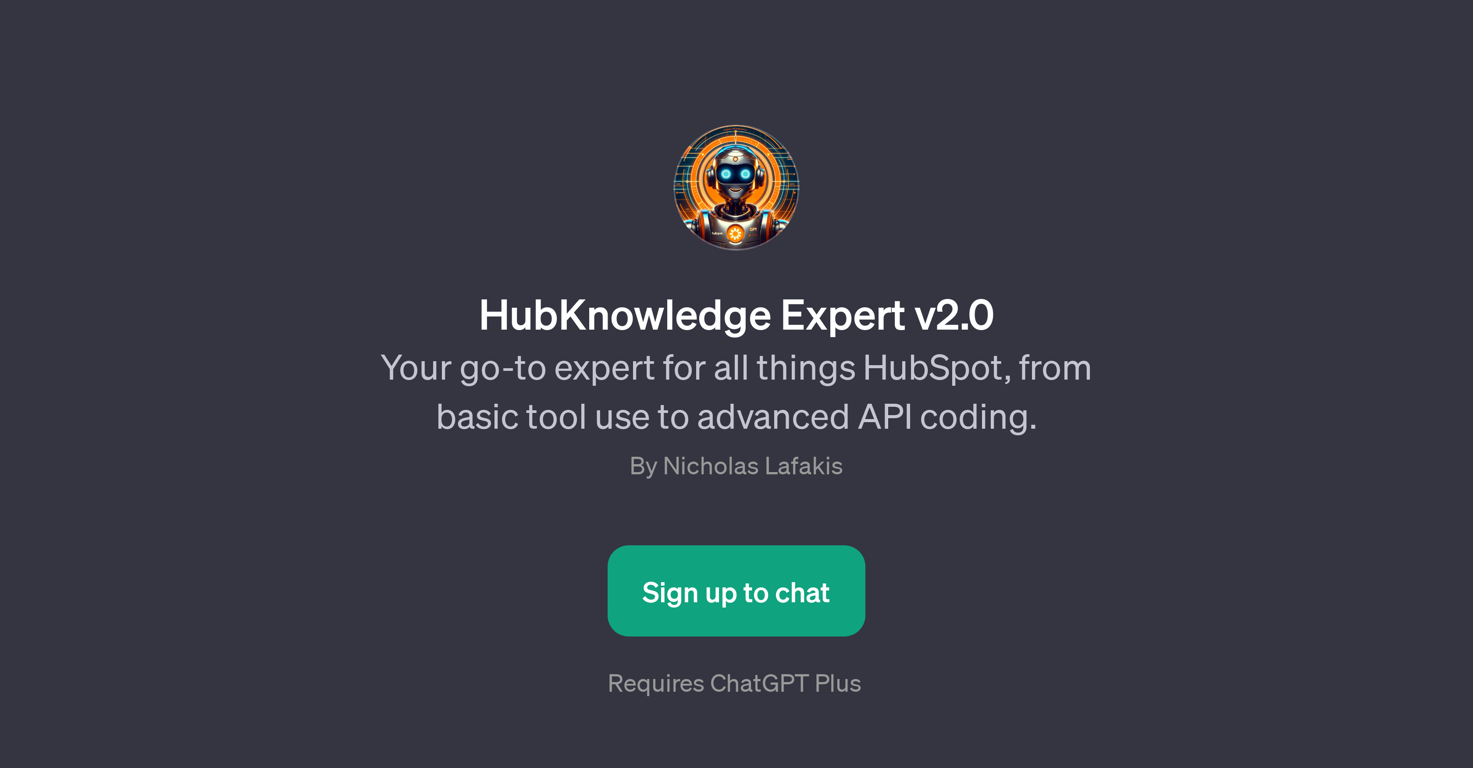 HubKnowledge Expert v2.0 website