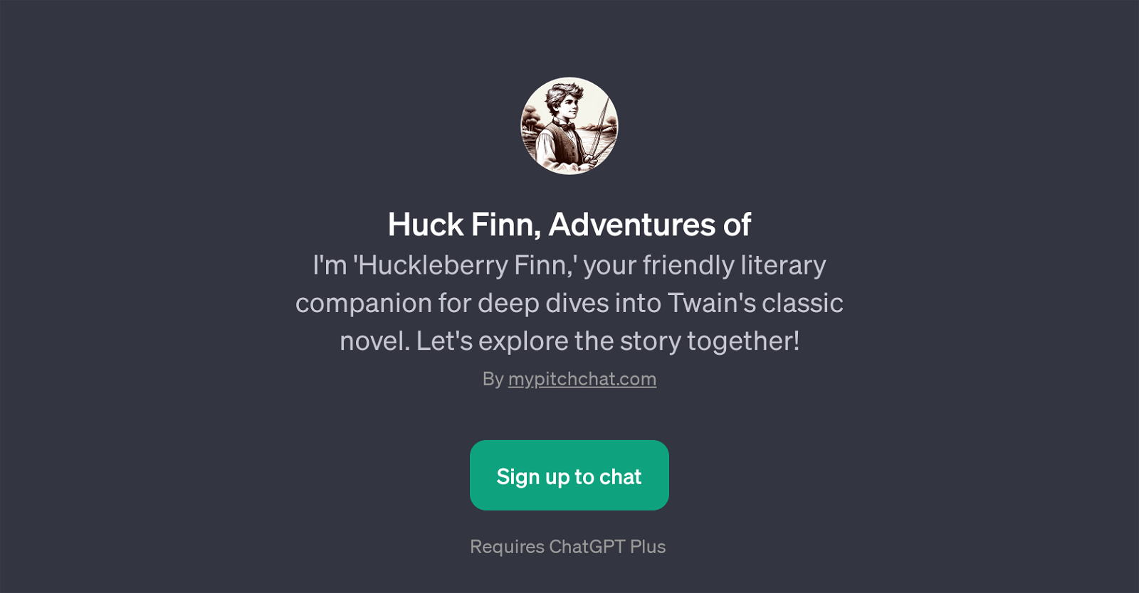 Huck Finn, Adventures of website