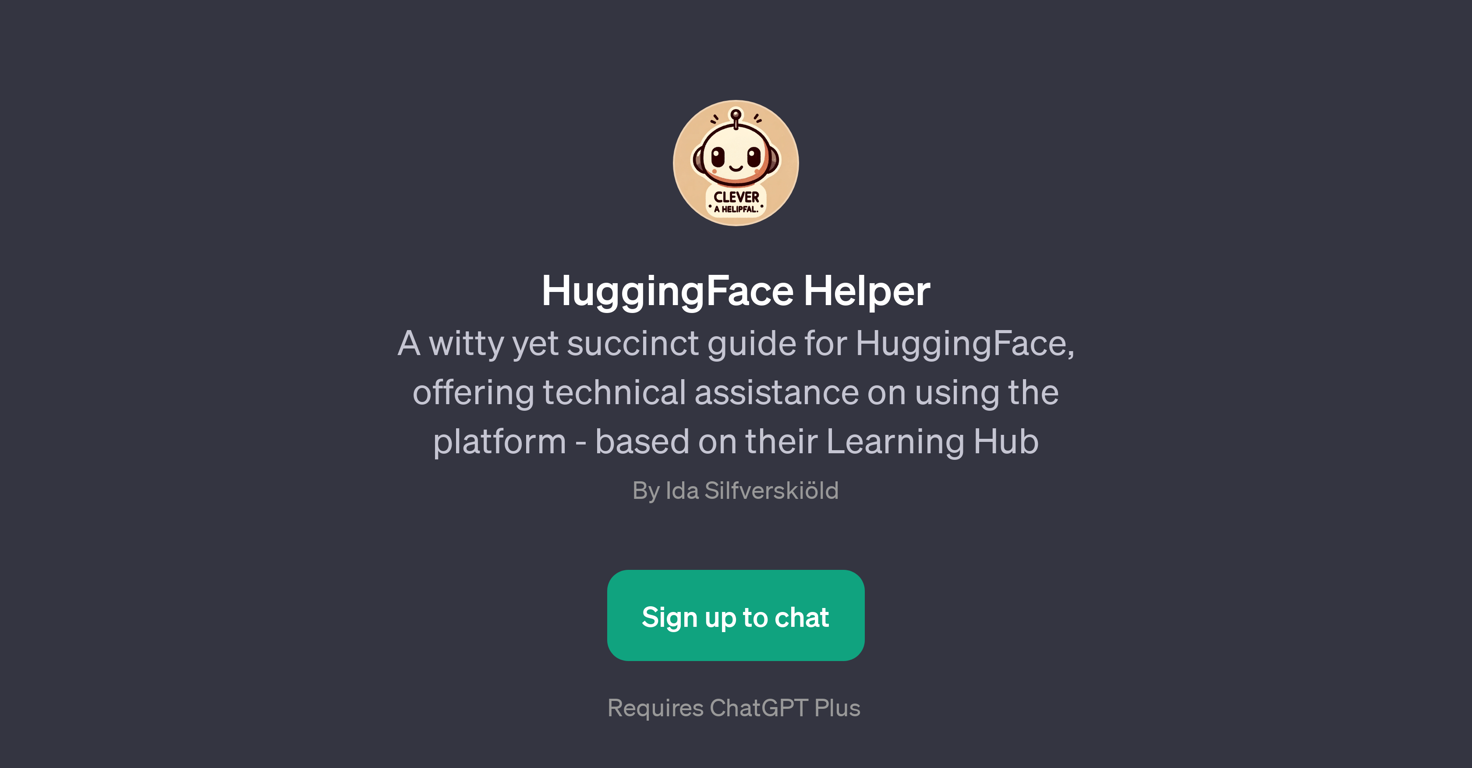 HuggingFace Helper website