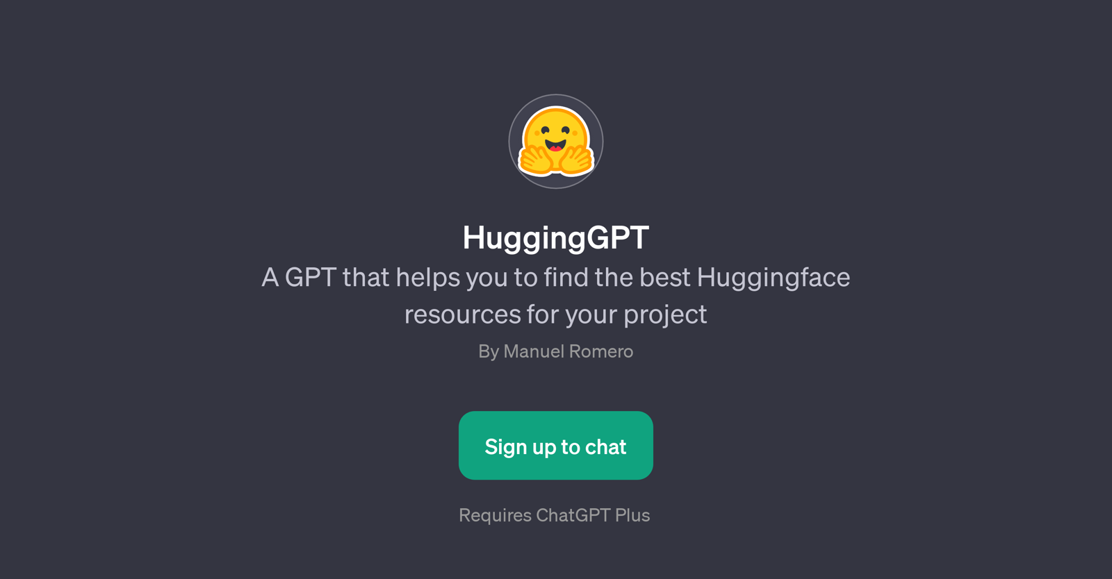 HuggingGPT website