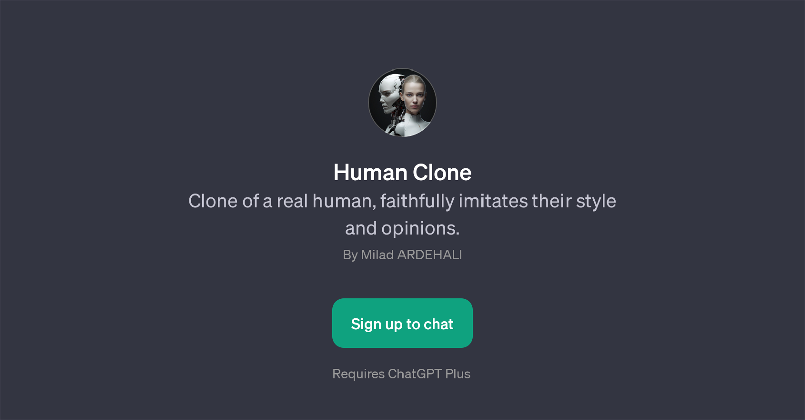 Human Clone website
