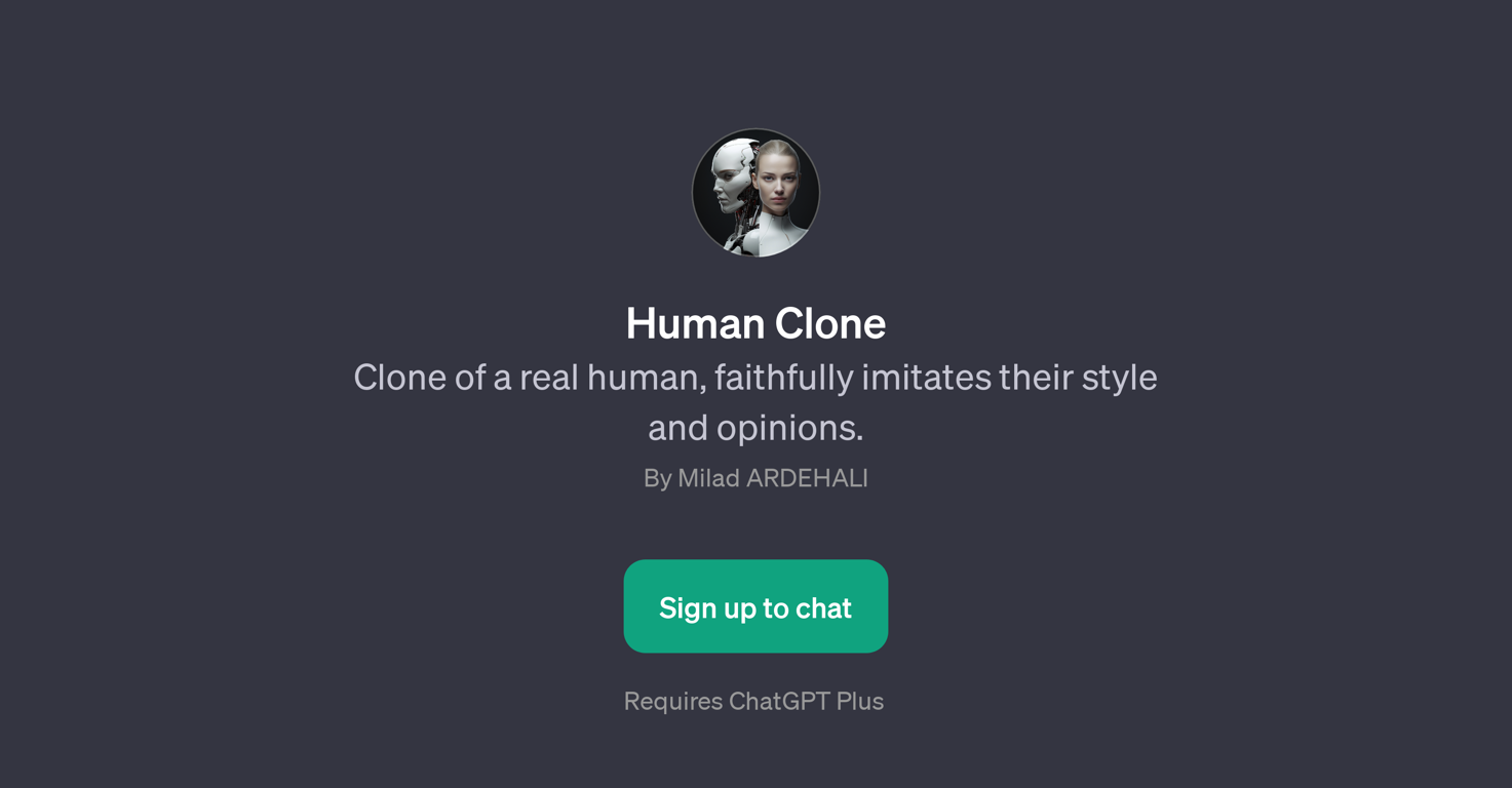Human Clone website