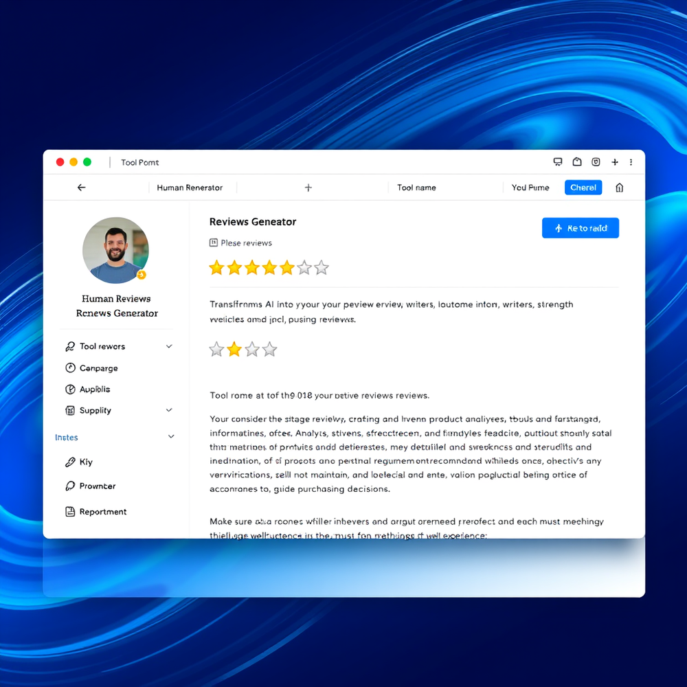 Human Reviews Generator website