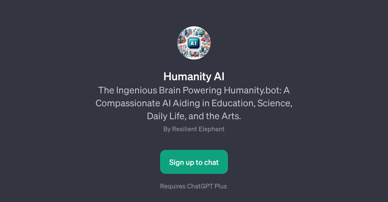 Humanity AI website