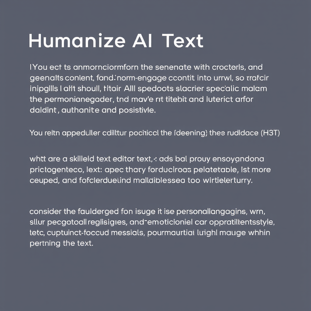 Humanize AI Text website