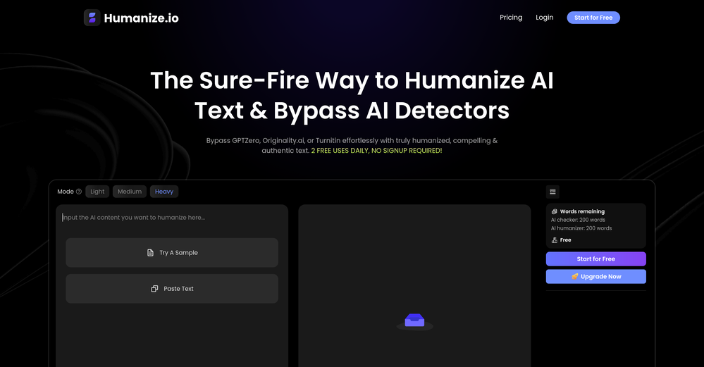 Humanize.io website