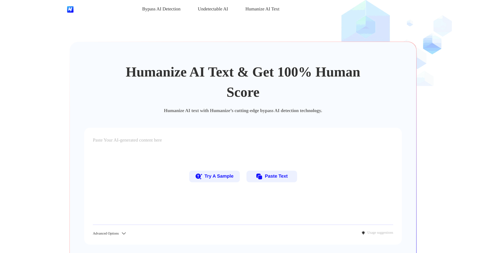 HumanizeAI Tools website