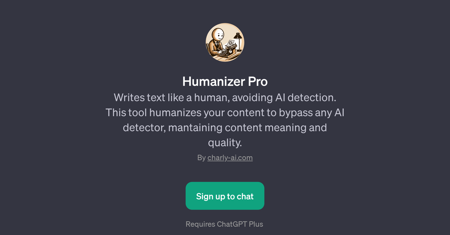 Humanizer Pro website