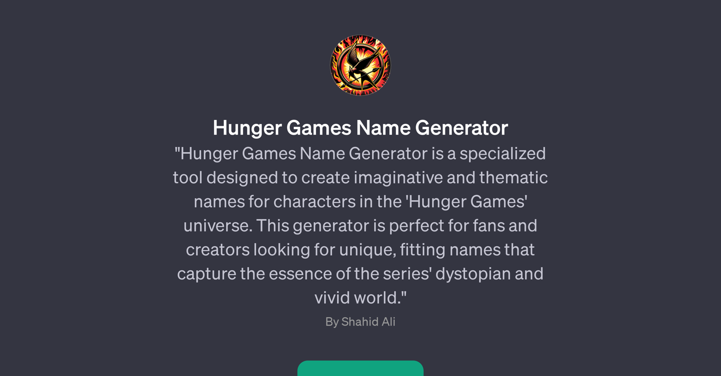 Hunger Games Name Generator website