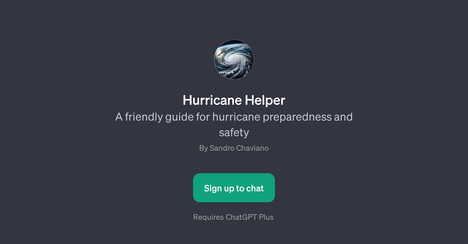 Hurricane Helper website