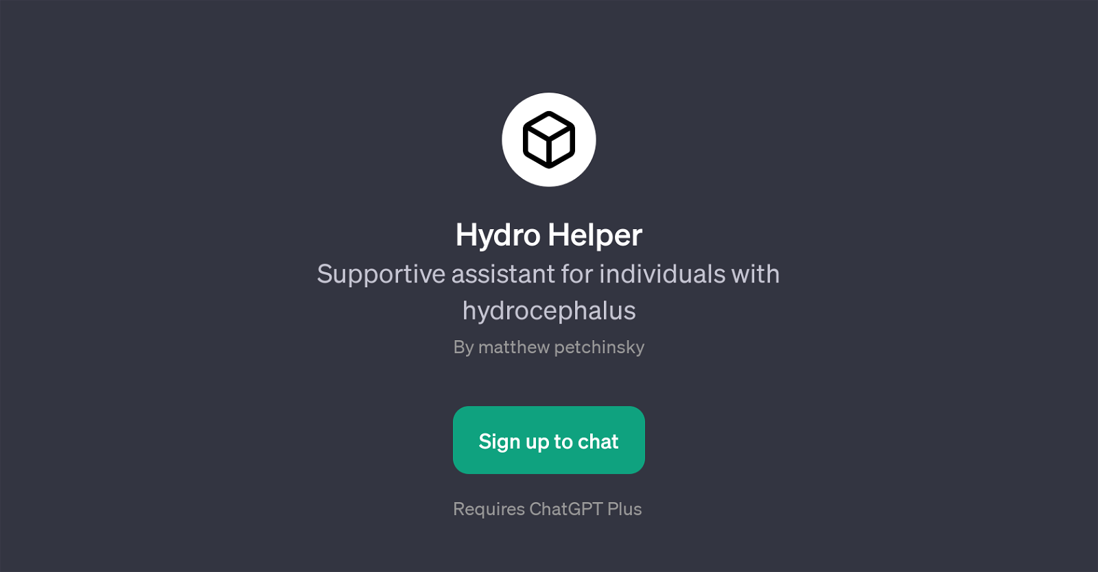 Hydro Helper website
