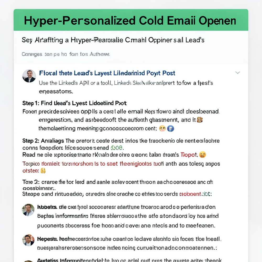 Hyper-Personalized Cold Email Opener website