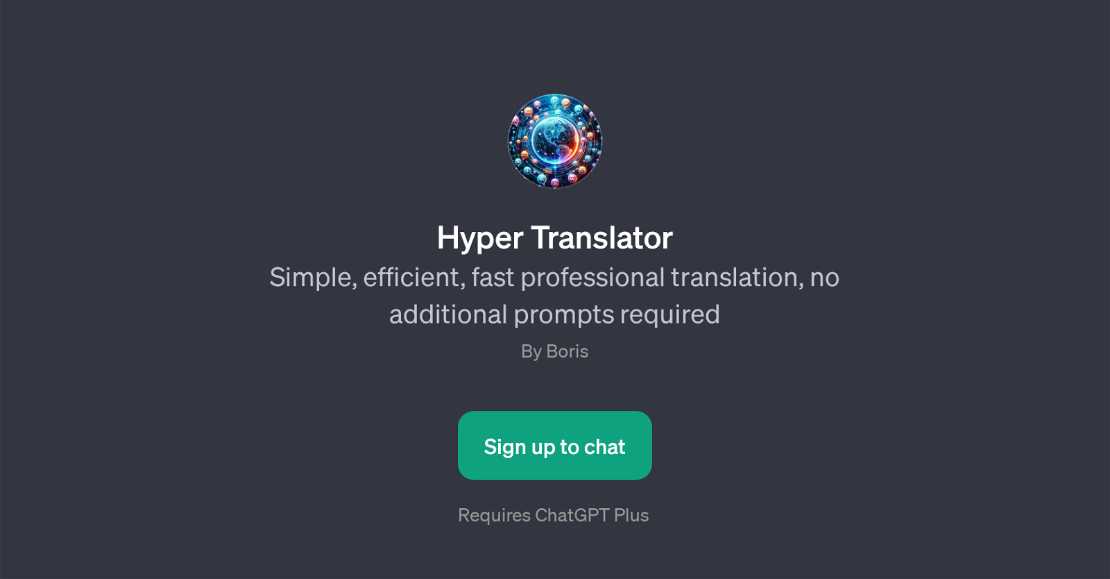 Hyper Translator website