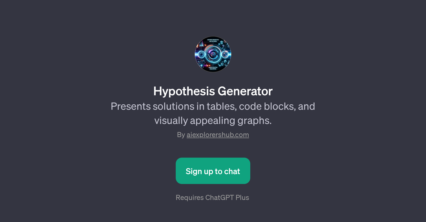 Hypothesis Generator website