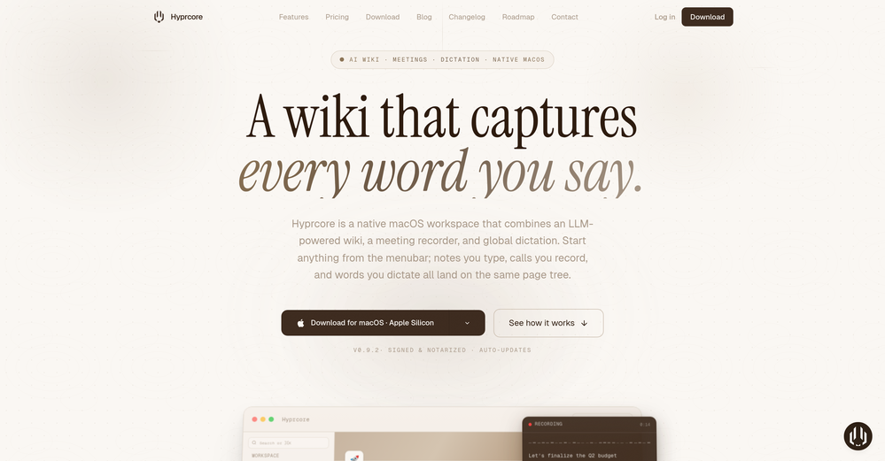 Hyprcore website