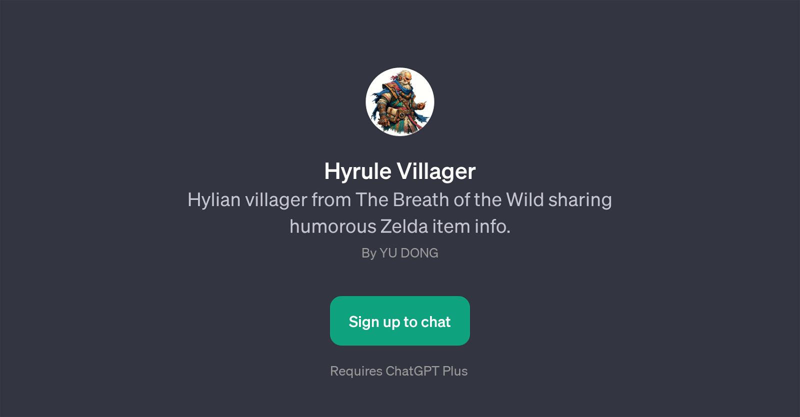Hyrule Villager website