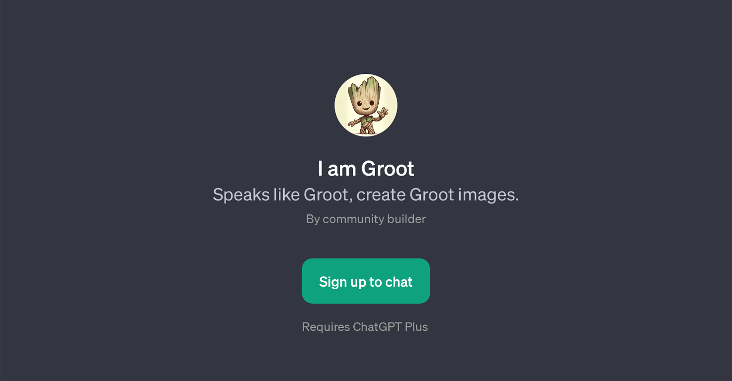 I am Groot website